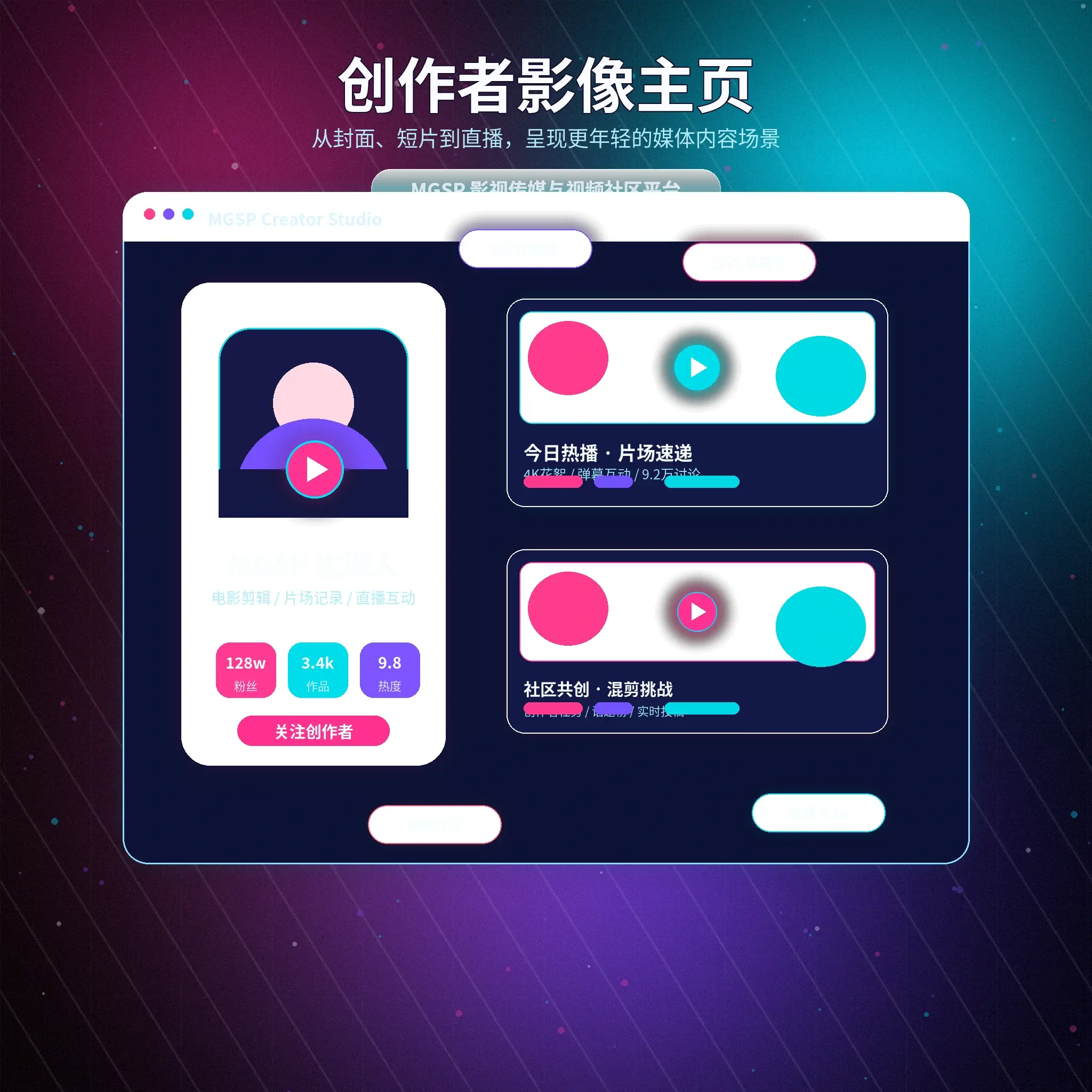 蘑菇视频创作者生活动态